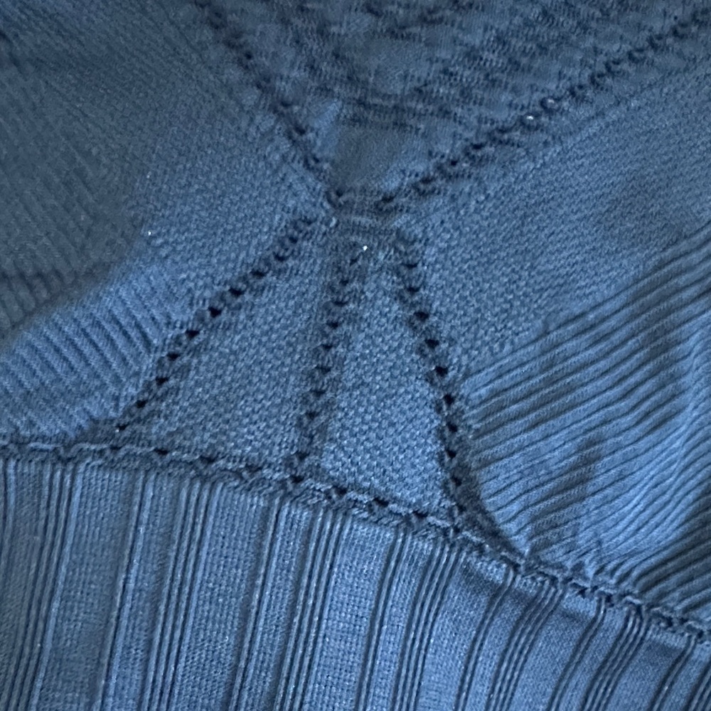 Athleta Midnight Blue Textured Crop Top - Picture 8 of 8